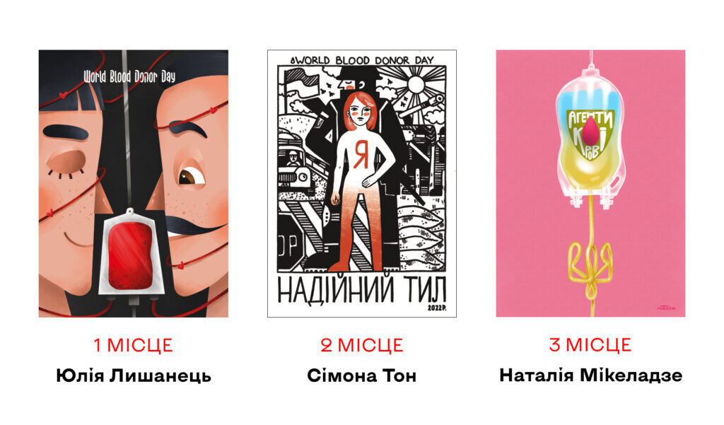 Донорство крові — ще одна лінія оборони країни. «Агенти крові» оголосили переможців конкурсу постерів Artdonation