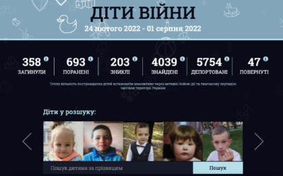 В Україні запустили платформу з пошуку зниклих безвісти та депортованих дітей