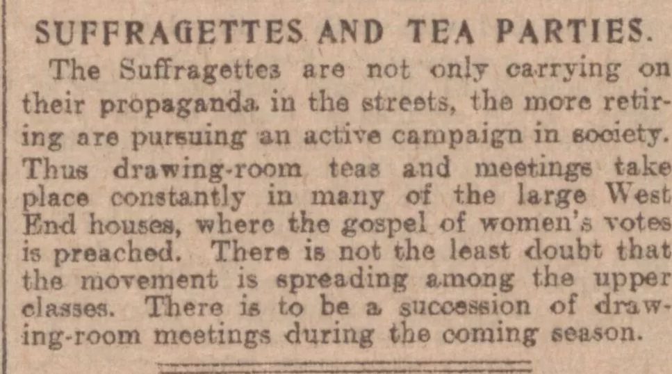 Чай та жіночі права: Як чаювання рухало фемінізм