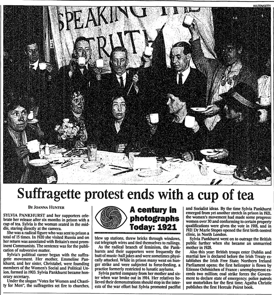 Чай та жіночі права: Як чаювання рухало фемінізм