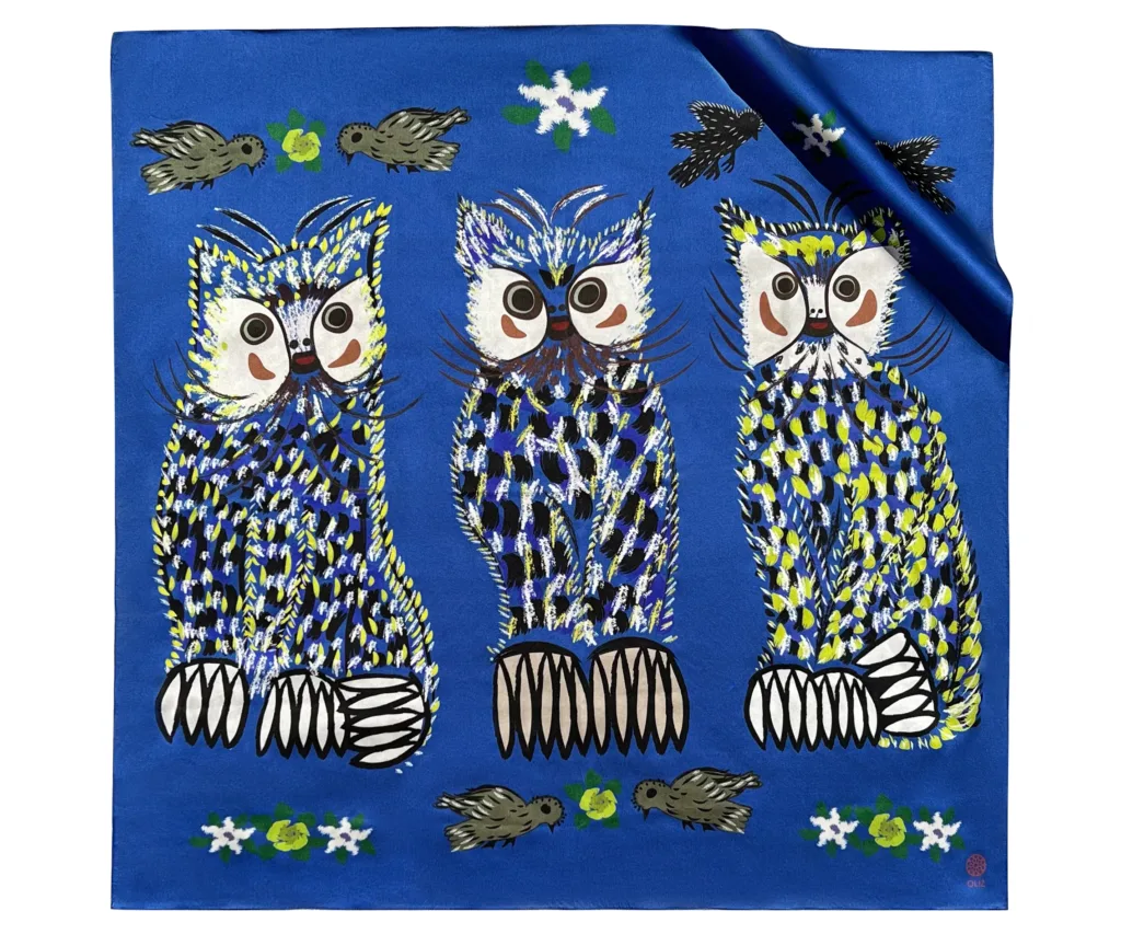 Бренд OLIZ та платформа UNITED24 випустили благодійну колекцію хусток «Викрадене мистецтво»