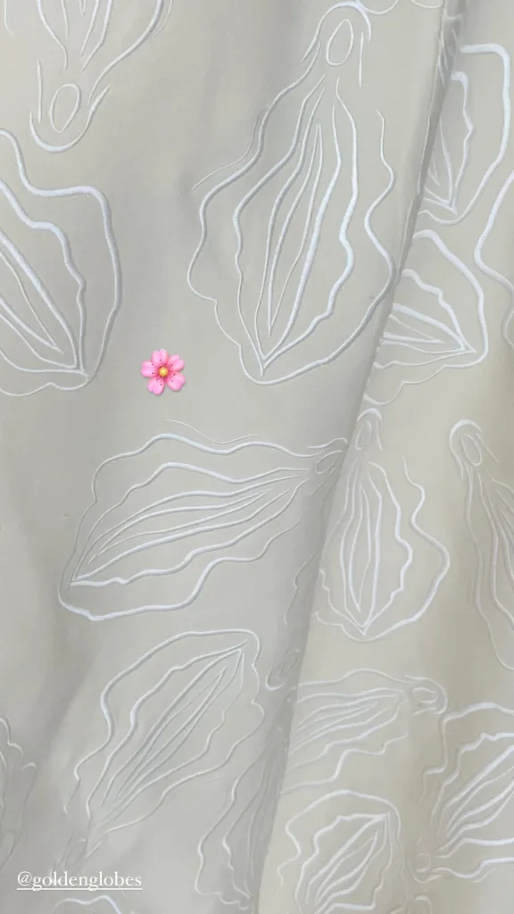 Акторка Джилліан Андерсон прийшла на премію «Золотий глобус» у тематичній сукні з вульвами