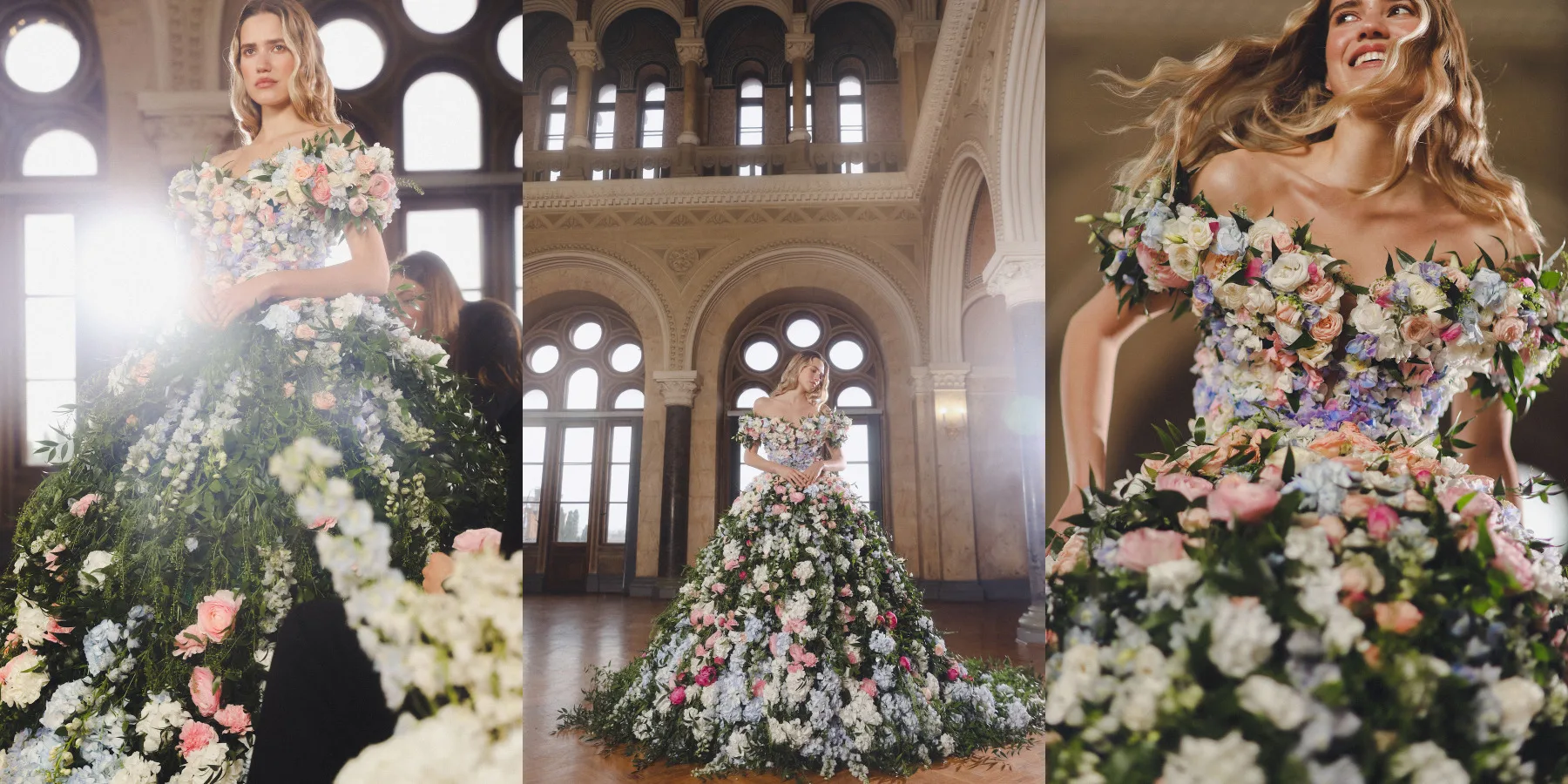 Бренд Vladiyan Royal створив весільну сукню з живих квітів, щоб нагадати кожній жінці про її унікальність і неповторність