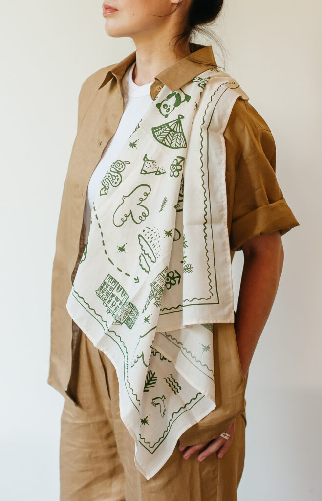 Бренд S-cape вперше випустив бандану, присвятивши її письменниці та мандрівниці Софії Яблонській