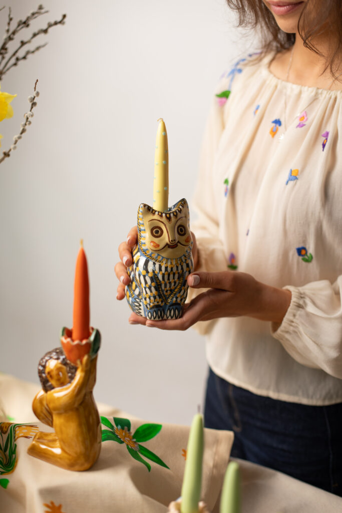 Текстиль, кераміка та свічки: бренд «Ґроно» випустив великодню колекцію «Квіти Поліни»