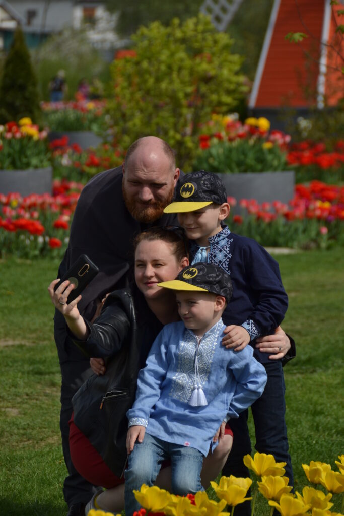 Наталя Омельчук з сім’єю