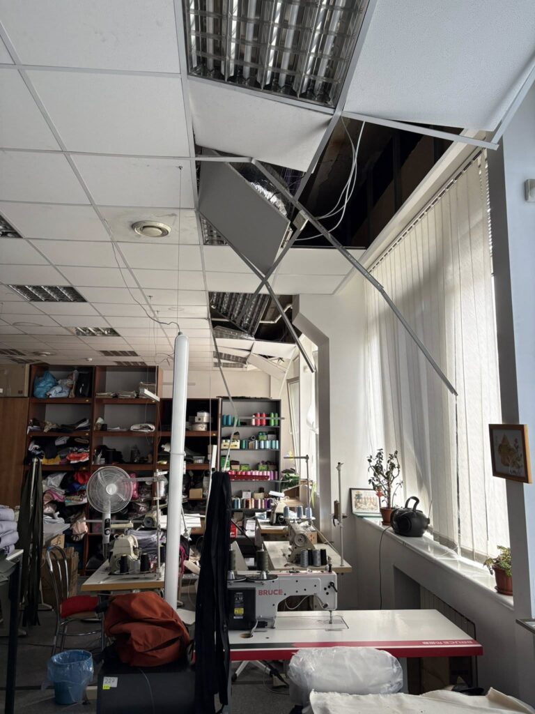 Штаб руху VETERANKA зазнав руйнувань унаслідок російського удару по Києву