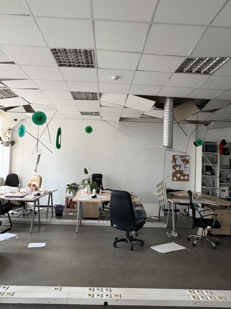 Штаб руху VETERANKA зазнав руйнувань унаслідок російського удару по Києву