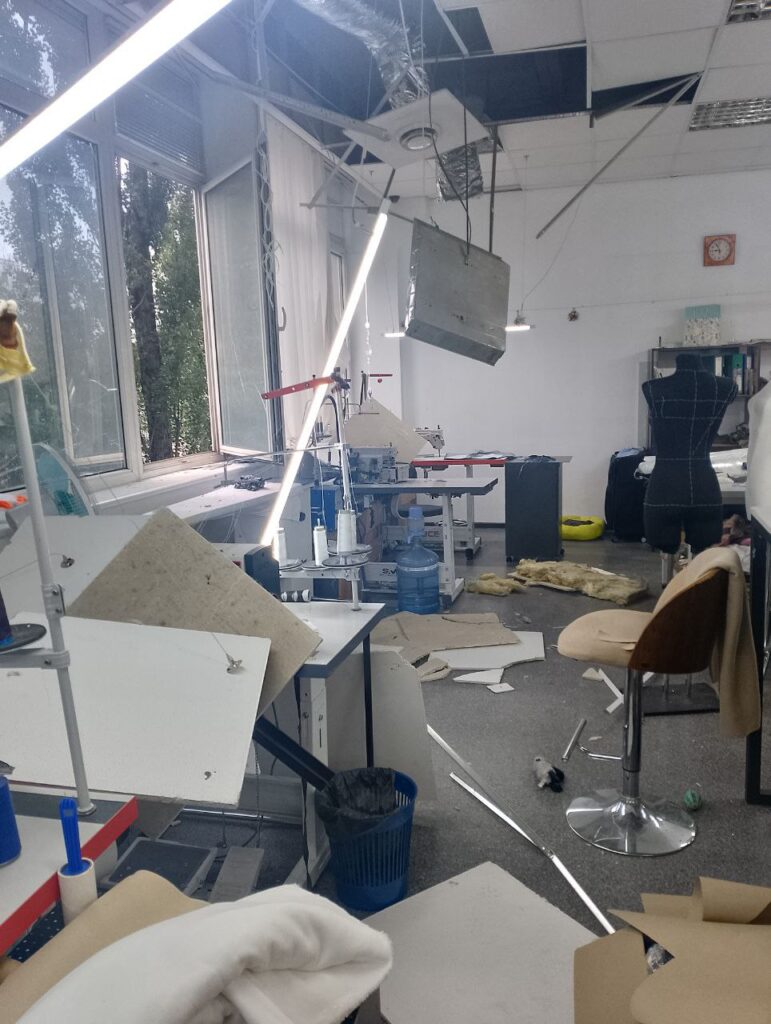 Штаб руху VETERANKA зазнав руйнувань унаслідок російського удару по Києву