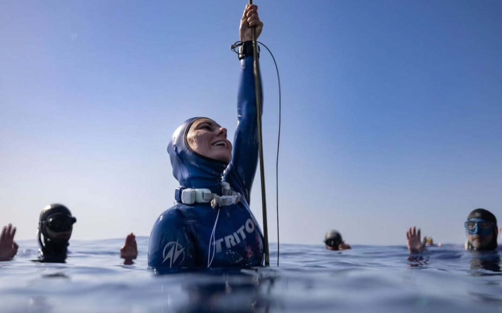 Українська фридайверка Катерина Садурська оновила світовий рекорд у пірнанні з постійною вагою без ластів