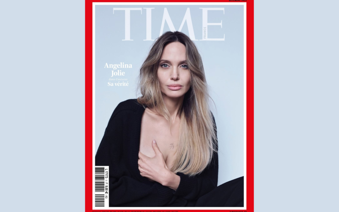 Анджеліна Джолі вперше показала шрами після мастектомії у фотосесії для дебютного Time France задля підвищення обізнаності про рак грудей