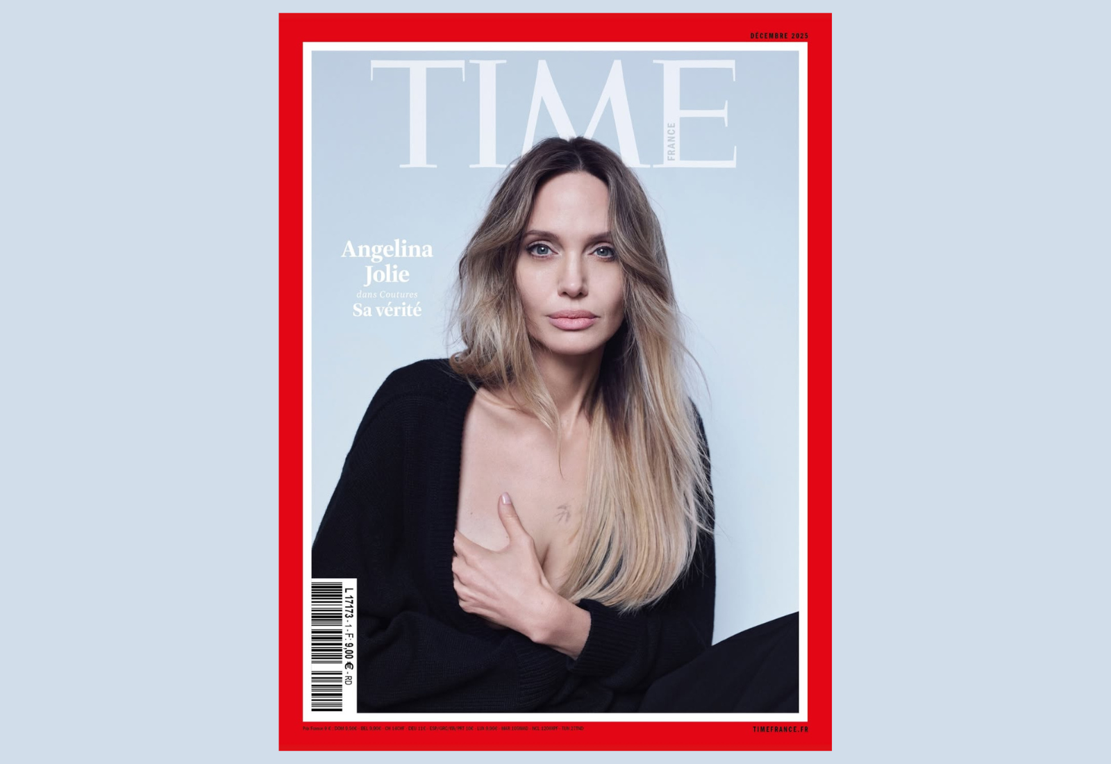 Анджеліна Джолі з’явилася на обкладинці Time France та вперше показала шрами після мастектомії