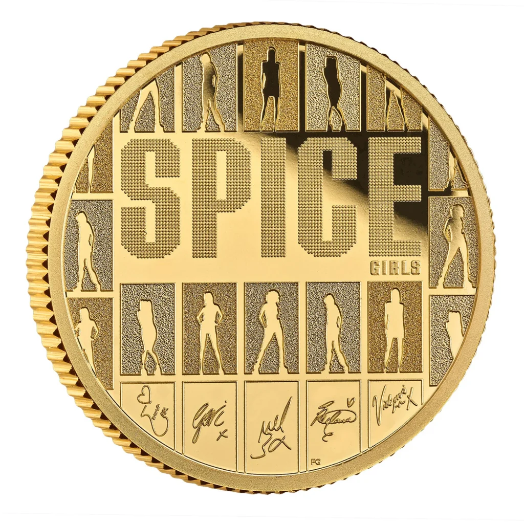 Spice Girls стали першим жіночим гуртом на монетах Британії. Королівський монетний двір відзначив 30-річчя синглу Wannabe 8 Spice Girls стали першим жіночим гуртом на монетах Британії. Королівський монетний двір відзначив 30-річчя синглу Wannabe