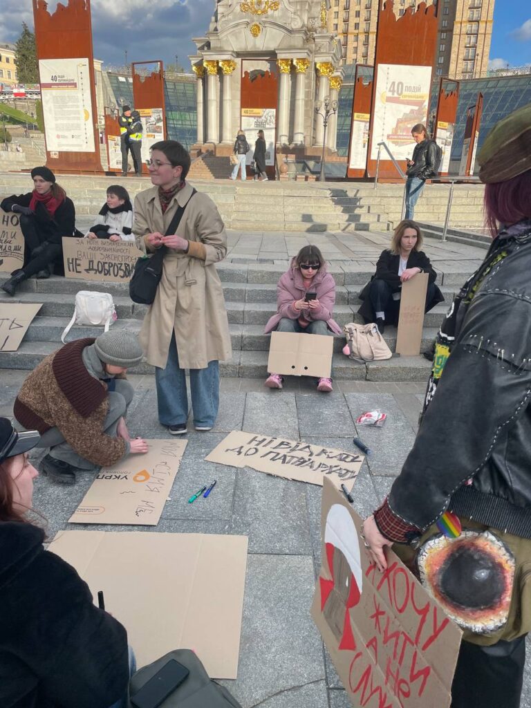У центрі Києва провели акцію протесту через ухвалення Цивільного кодексу в першому читанні
