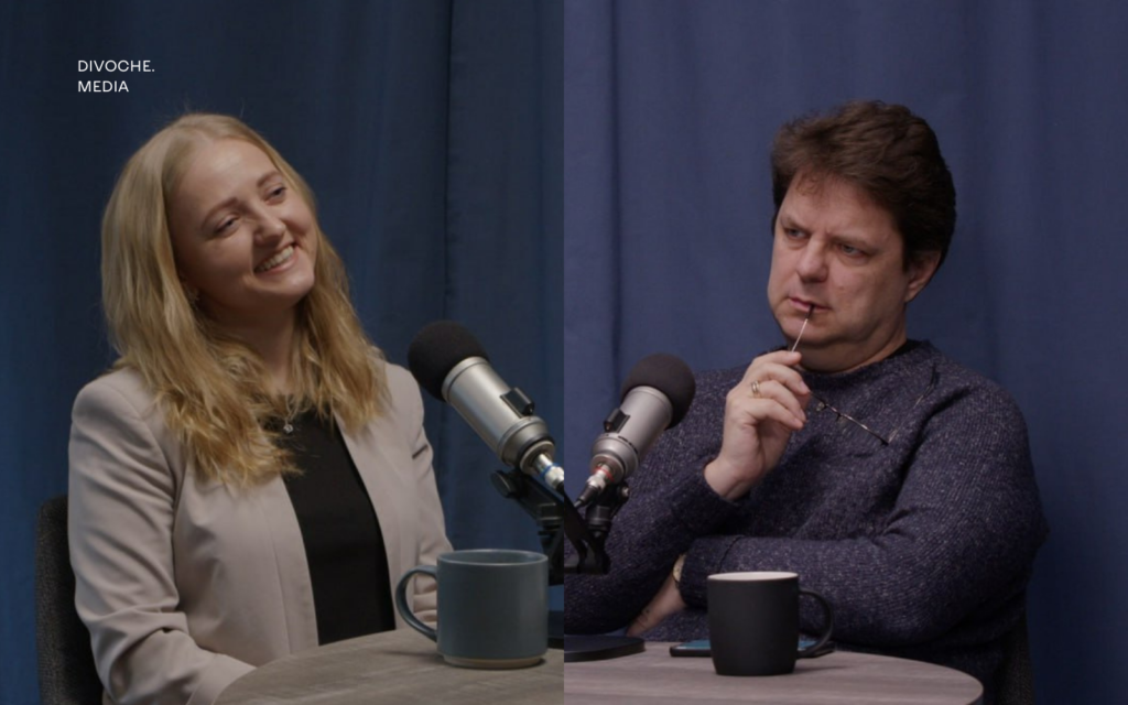 Юлія Соболь та Михайло Винницький у подкасті На її плечах про бар’єри перед жінками-лідерками